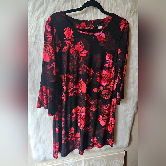 Tommy Hilfiger Ruby Roses Longsleeve Midi Dress - Picture 9 of 9